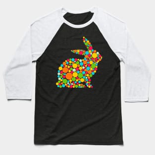 Dotted Winter Rabbit Baseball T-Shirt